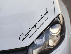 Chevrolet Racing Mind Sticker for Bonnet