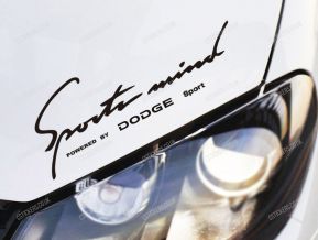Dodge Sports Mind Sticker for Bonnet