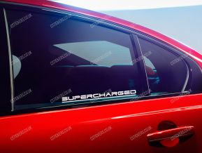 Jaguar Supercharged Stickers for Side Windows