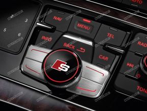 Audi S-line Stickers for MMI button