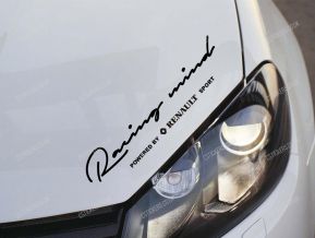 Renault Racing Mind Sticker for Bonnet