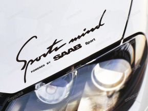 Saab Sports Mind Sticker for Bonnet
