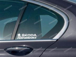 Skoda Performance Stickers for Side Windows