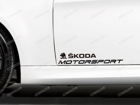 Skoda Motorsport Stickers for Doors