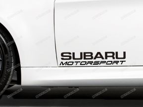 Subaru Motorsport Stickers for Doors