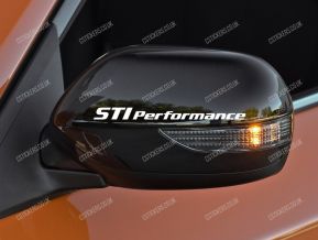 Subaru STI Performance Stickers for Wing Mirrors