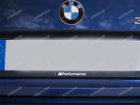 BMW M Performance stickers for license plate frame holder