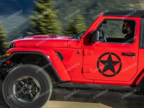 Jeep Army Star stickers for doors