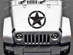 Jeep Army Star sticker for hood