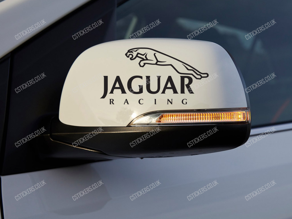 Jaguar Racing Stickers for Mirror Cover